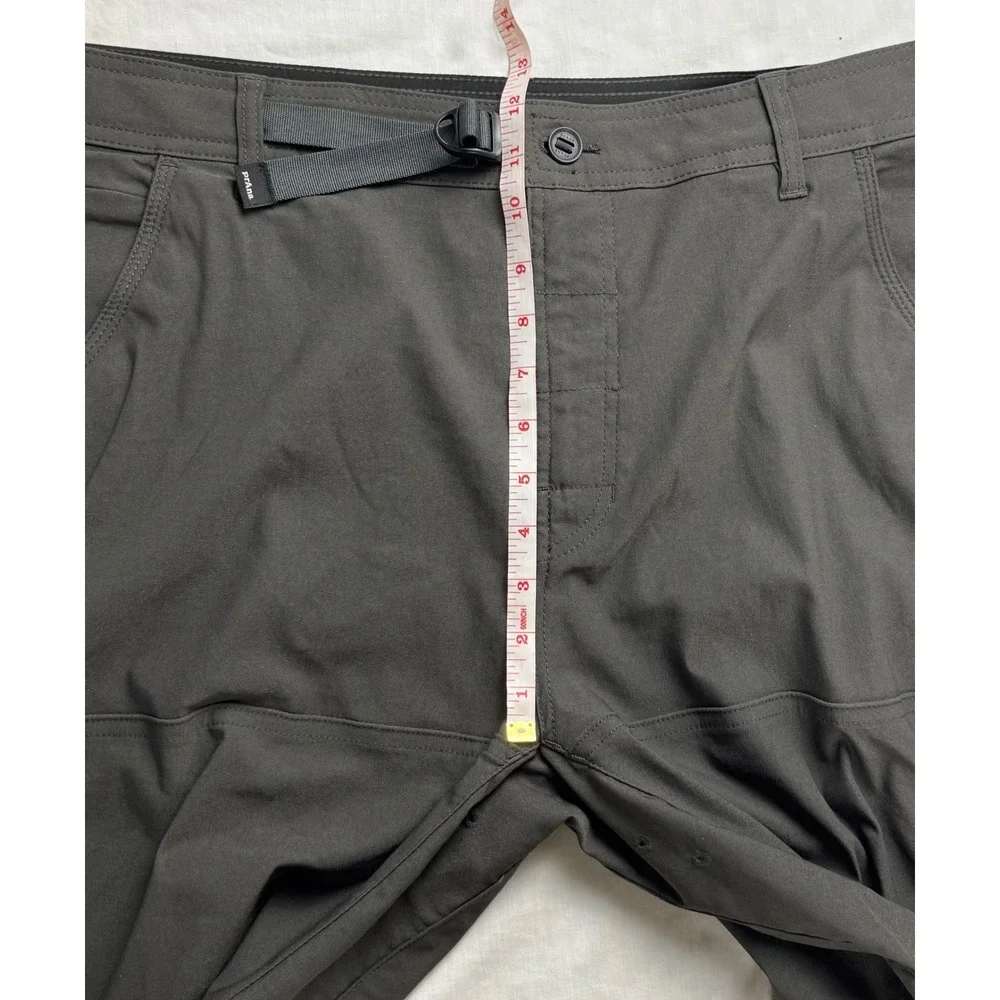 Prana Zion Shorts Mens 38 Charcoal Gray Hiking Cargo Stretch 10 Inseam - Picture 10 of 15
